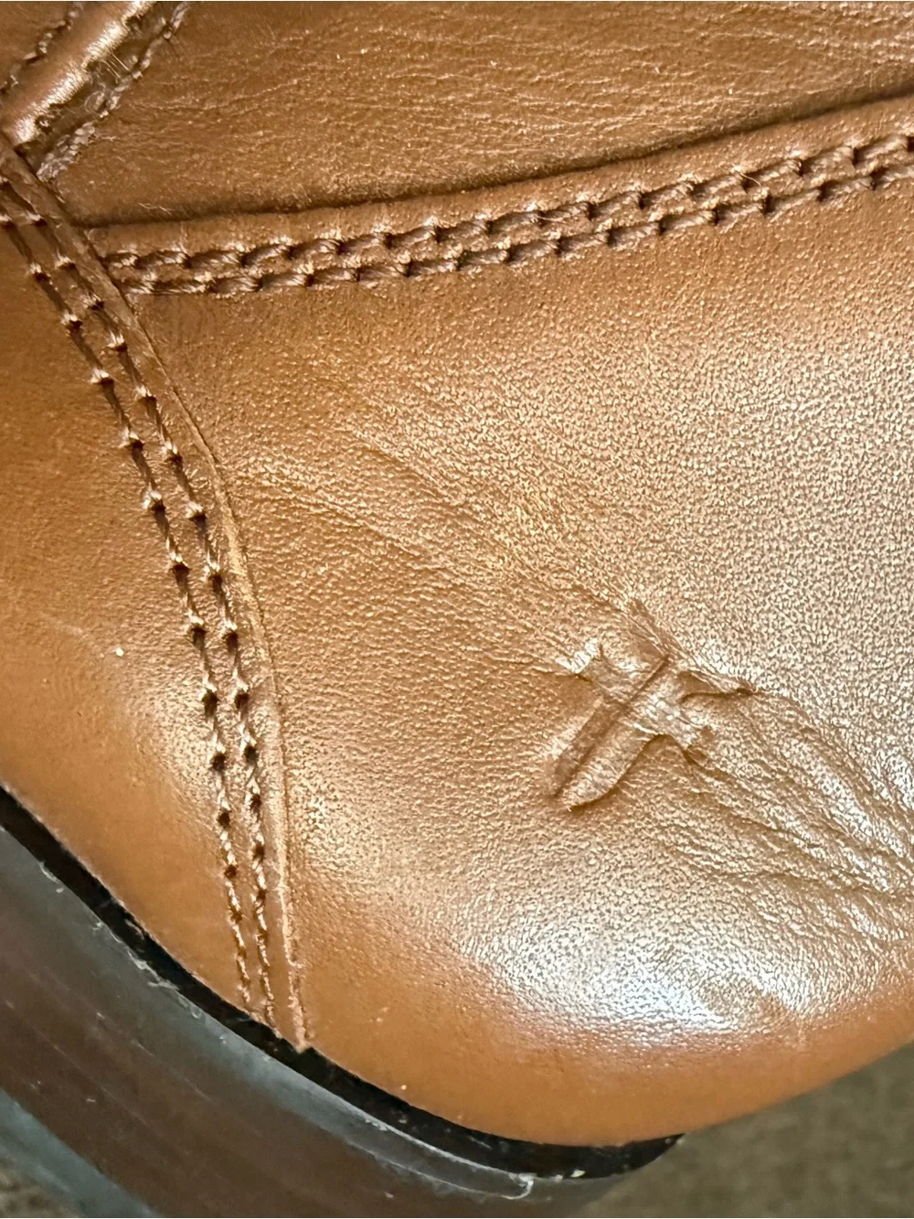 Frye Tall Pull-On Leather Riding Boots - Tan